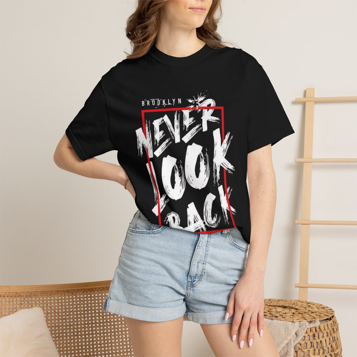 Never Look Back Graphic T‑Shirt — Bold Streetwear Tee (New York City)