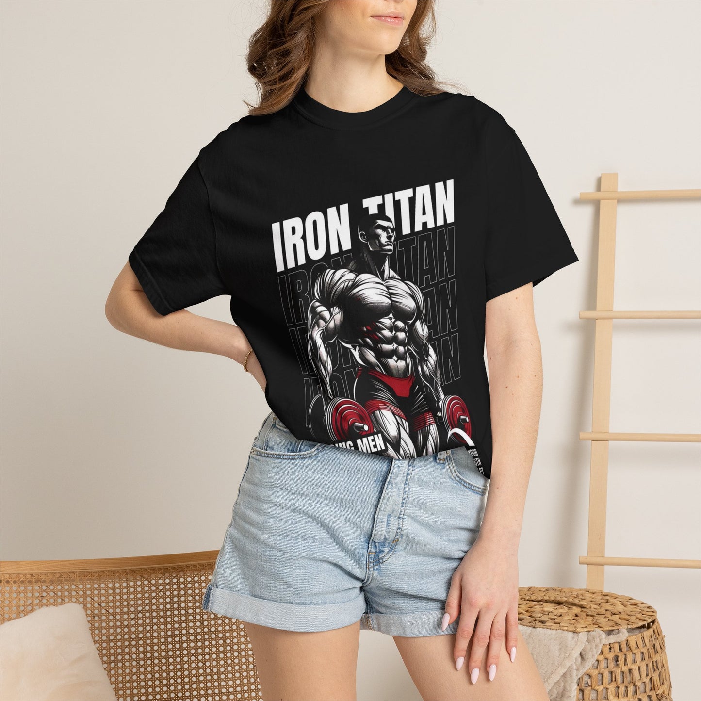 Iron Titan Gym T-Shirt — 'Forging Men of Steel' Bodybuilding Workout Tee