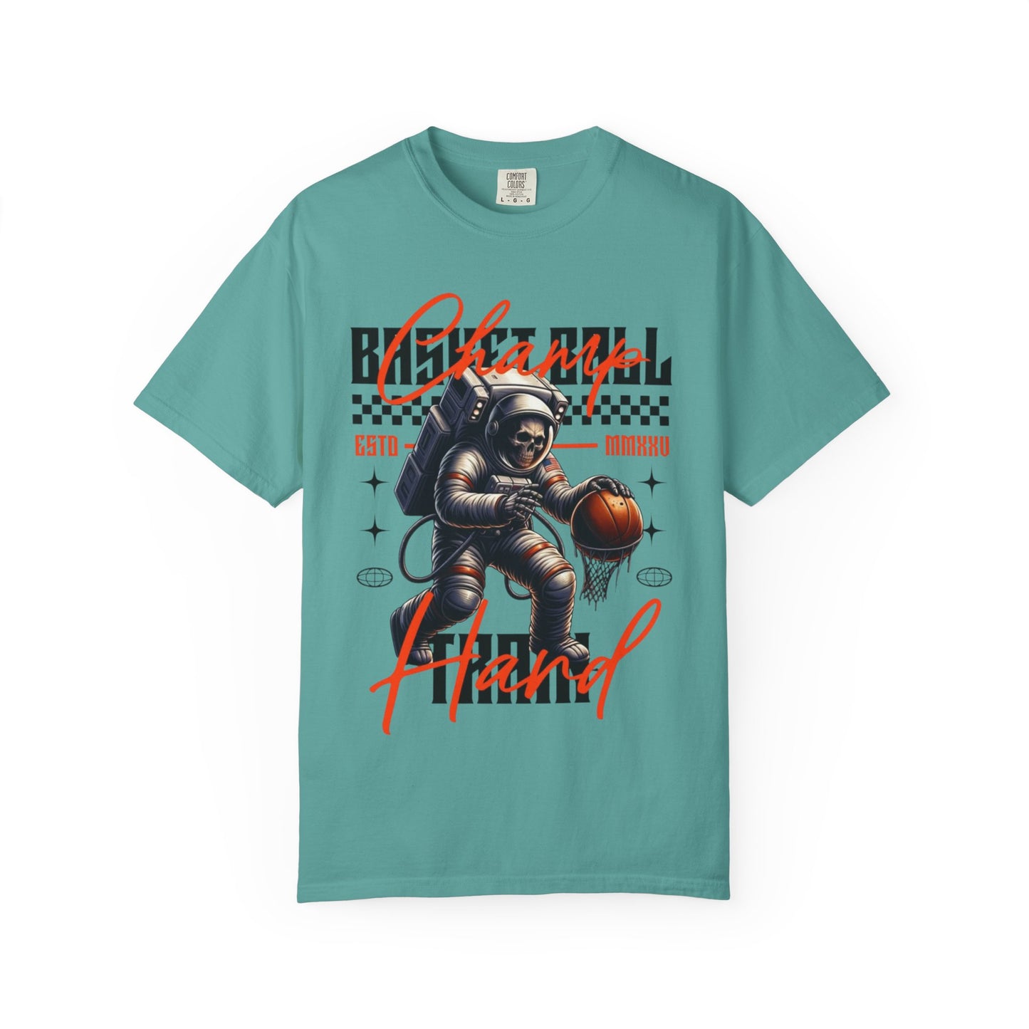Astronaut Basketball T-Shirt — Vintage Space Hoops Graphic Tee
