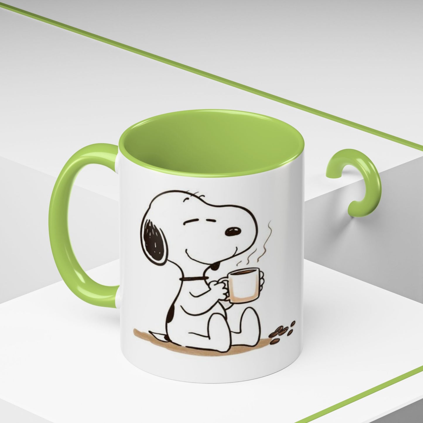 Snoopy Coffee Mug – Cute Peanuts Character Accent Ceramic Mug (11/15 oz)