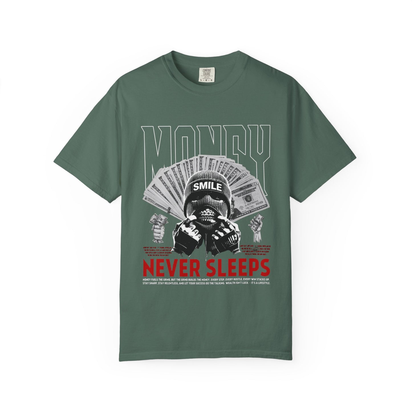 Money Never Sleeps T-Shirt — Streetwear Graphic Tee
