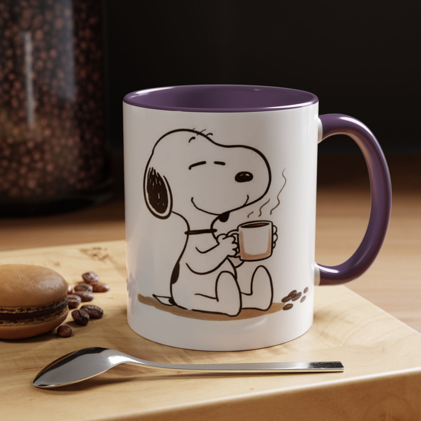 Snoopy Coffee Mug – Cute Peanuts Character Accent Ceramic Mug (11/15 oz)
