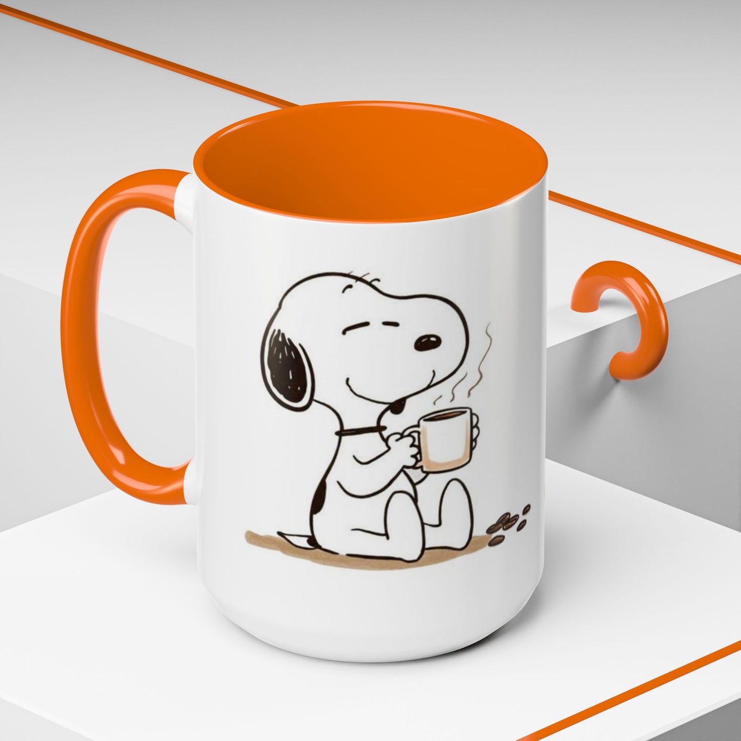 Snoopy Coffee Mug – Cute Peanuts Character Accent Ceramic Mug (11/15 oz)