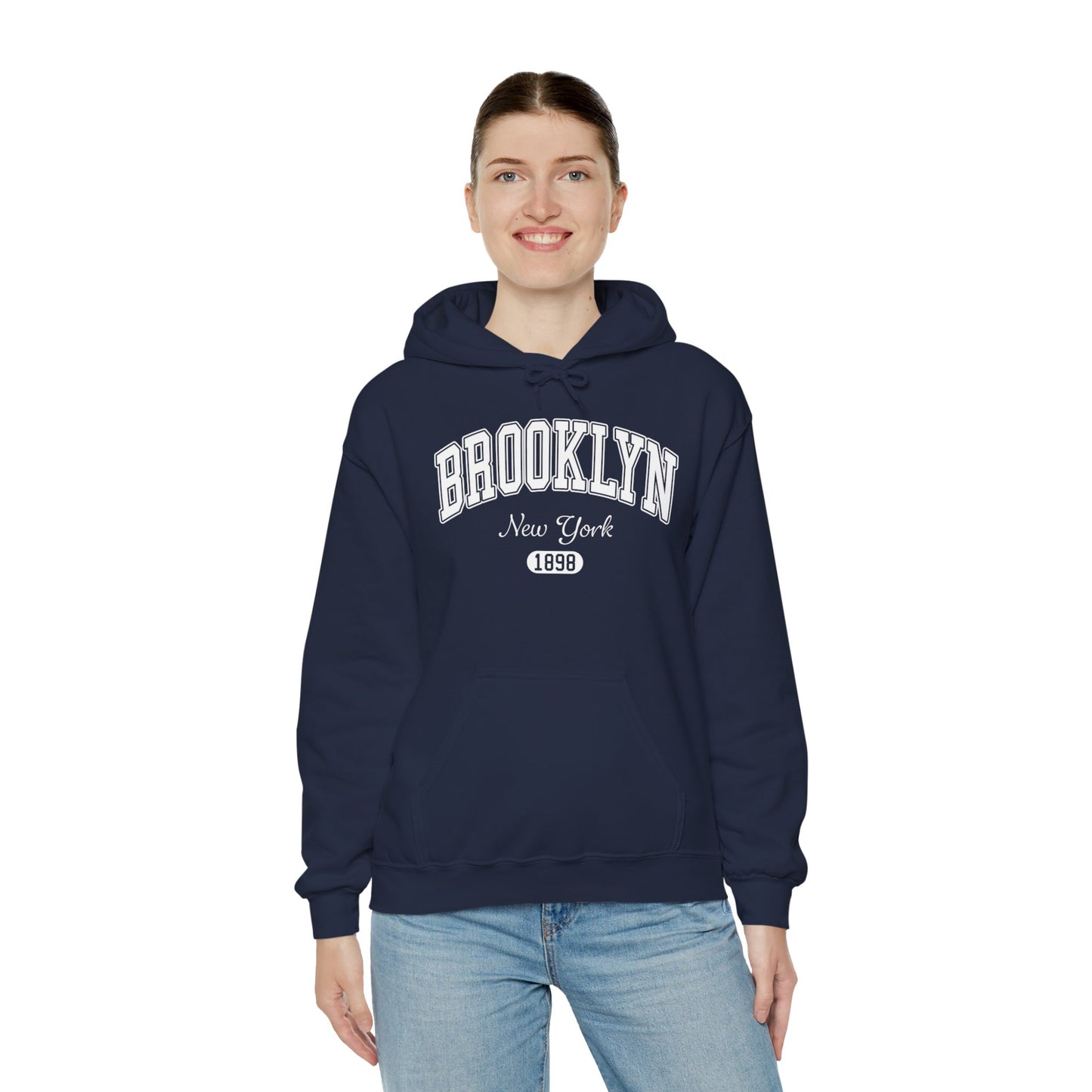 Brooklyn Hooded Sweatshirt – New York 1898 Vintage City Hoodie