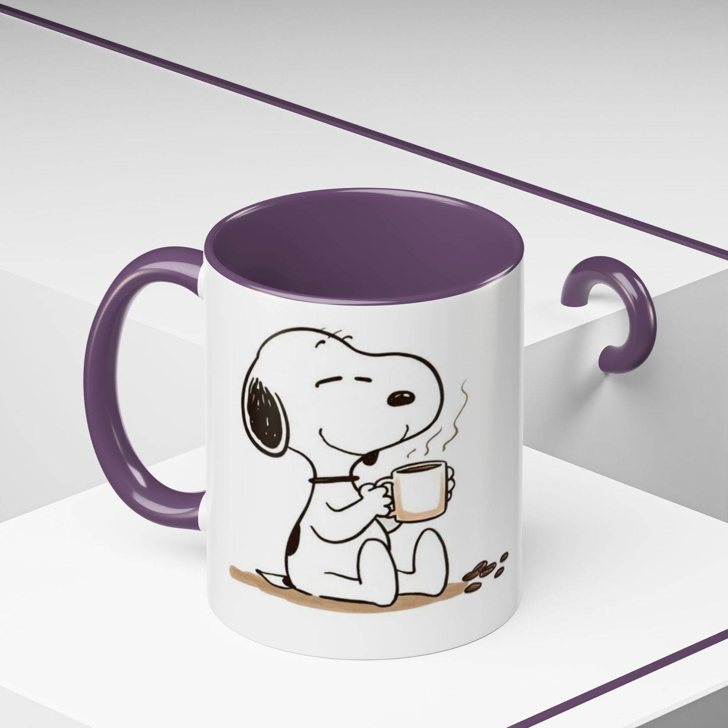 Snoopy Coffee Mug – Cute Peanuts Character Accent Ceramic Mug (11/15 oz)