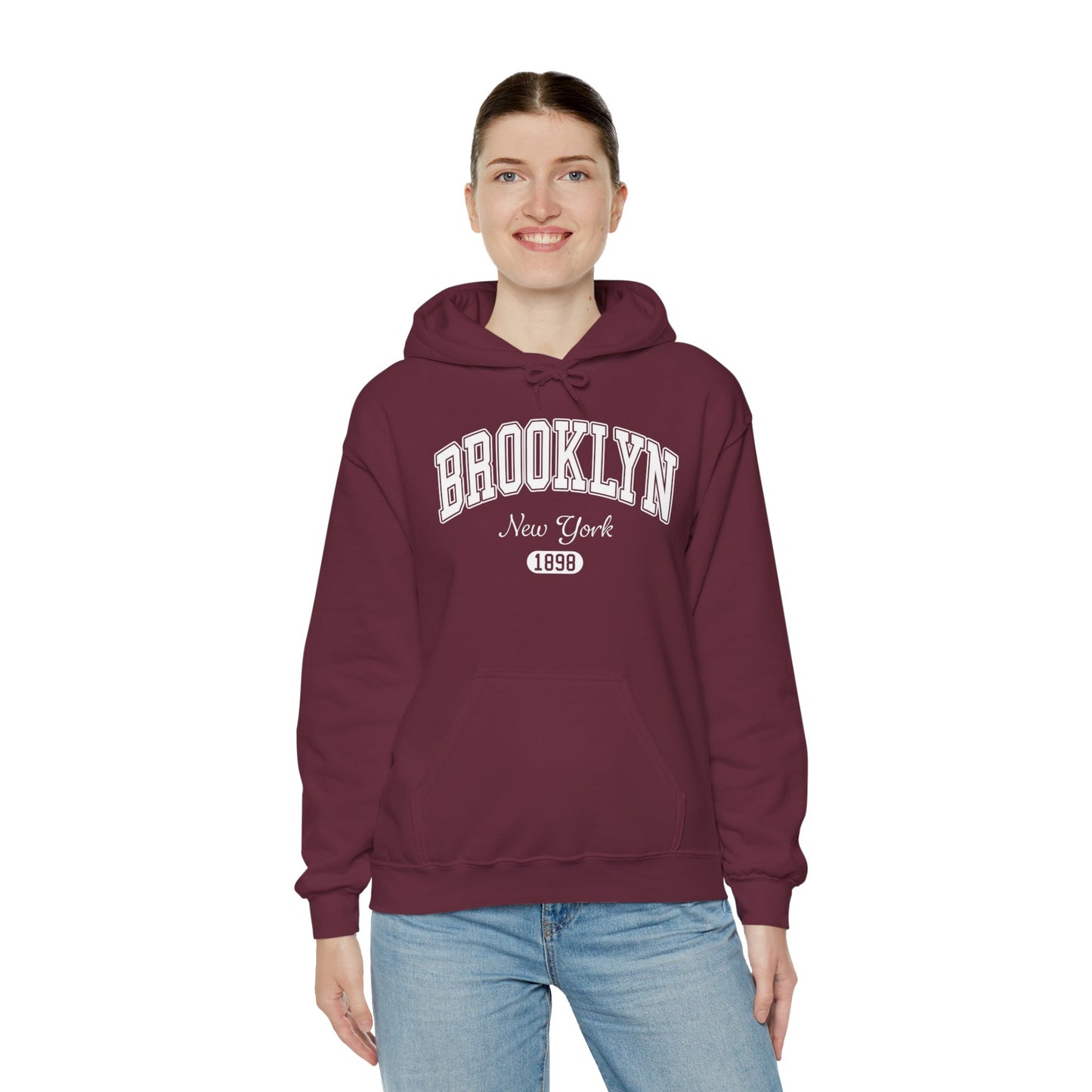 Brooklyn Hooded Sweatshirt – New York 1898 Vintage City Hoodie