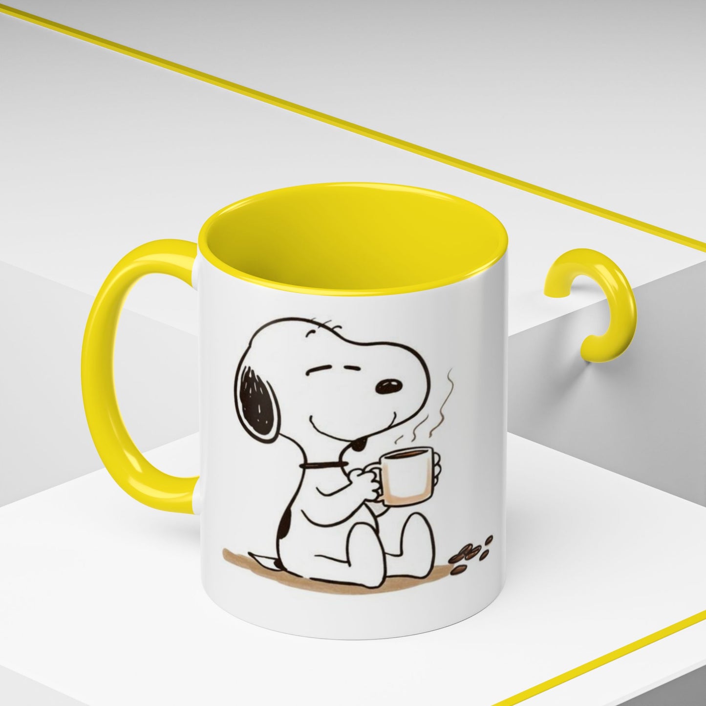 Snoopy Coffee Mug – Cute Peanuts Character Accent Ceramic Mug (11/15 oz)