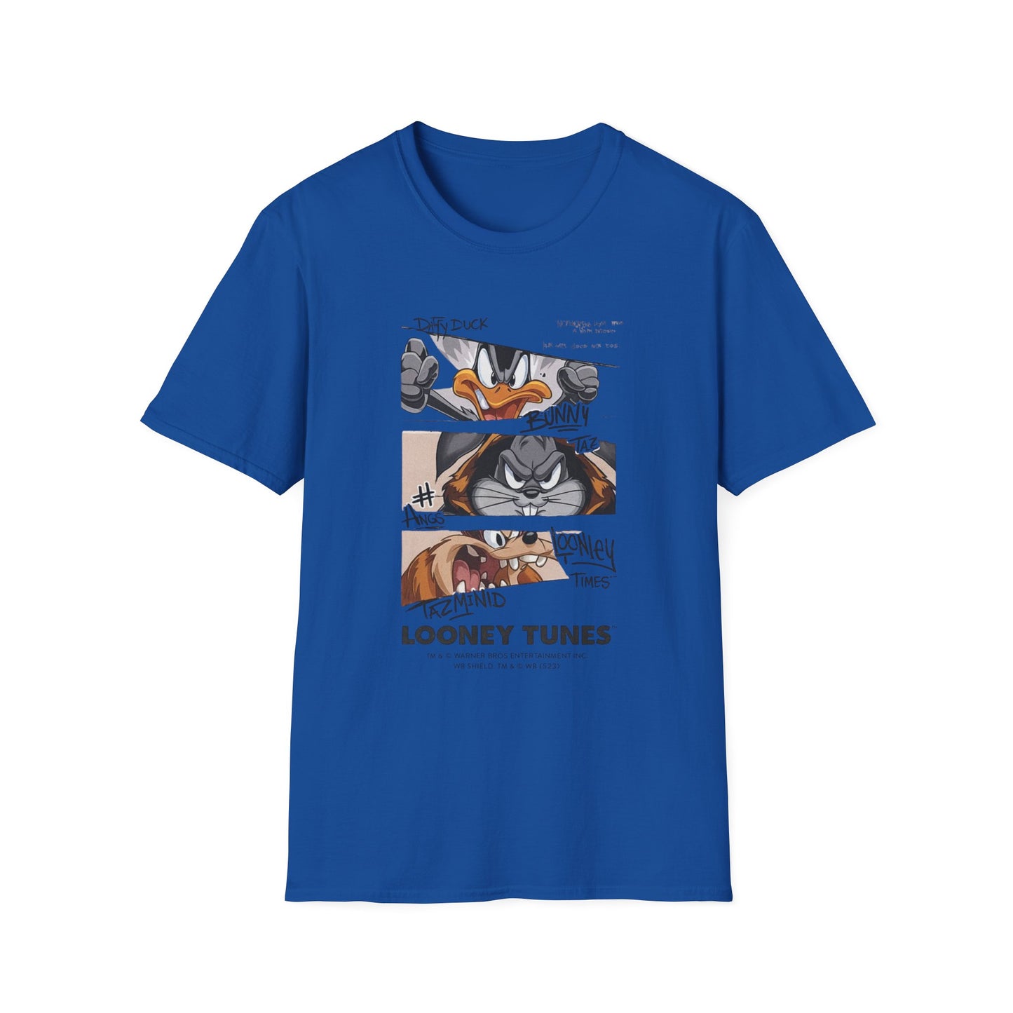 Looney Tunes Mugshot Panel T-Shirt — Daffy Duck & Bugs Bunny Graphic Tee