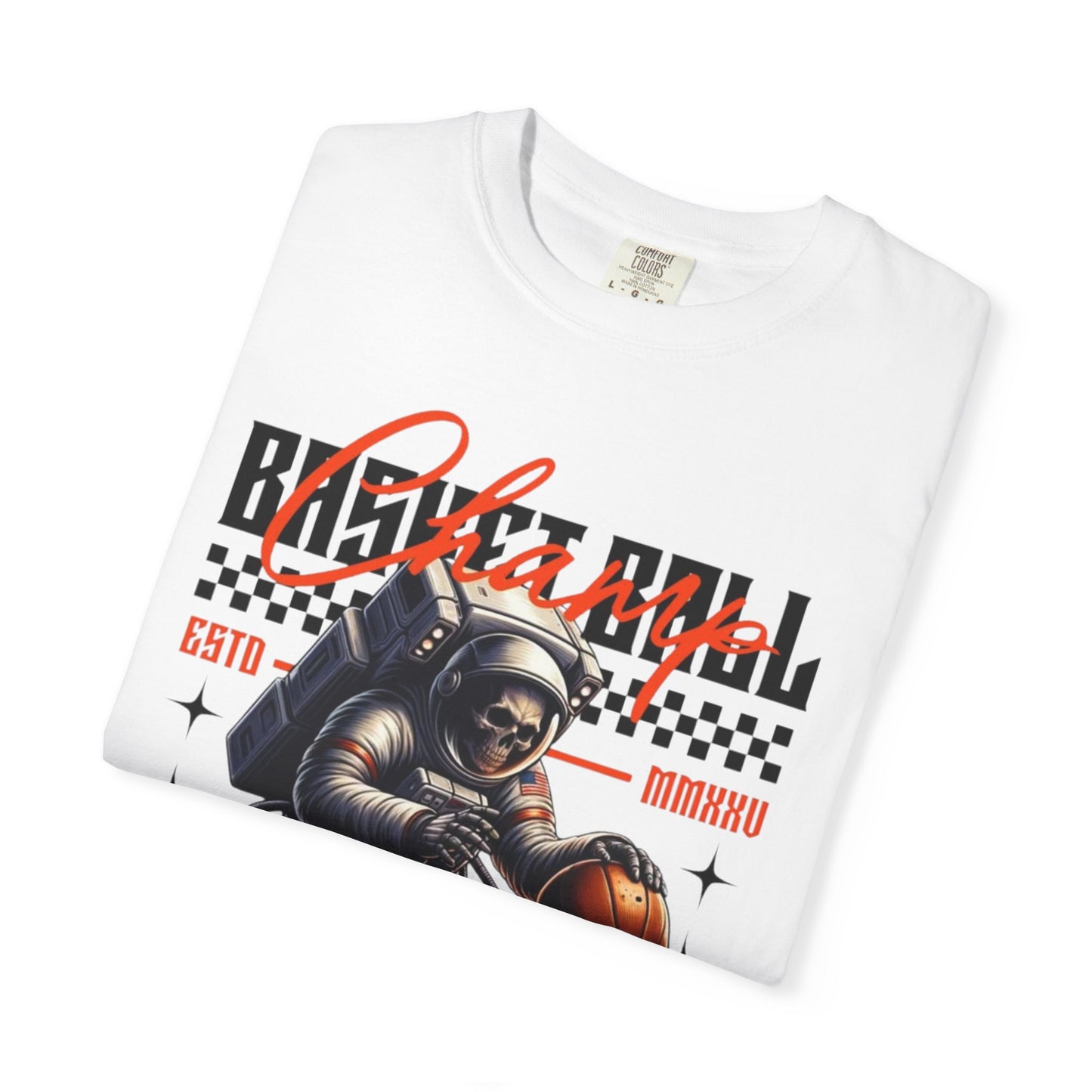 Astronaut Basketball T-Shirt — Vintage Space Hoops Graphic Tee