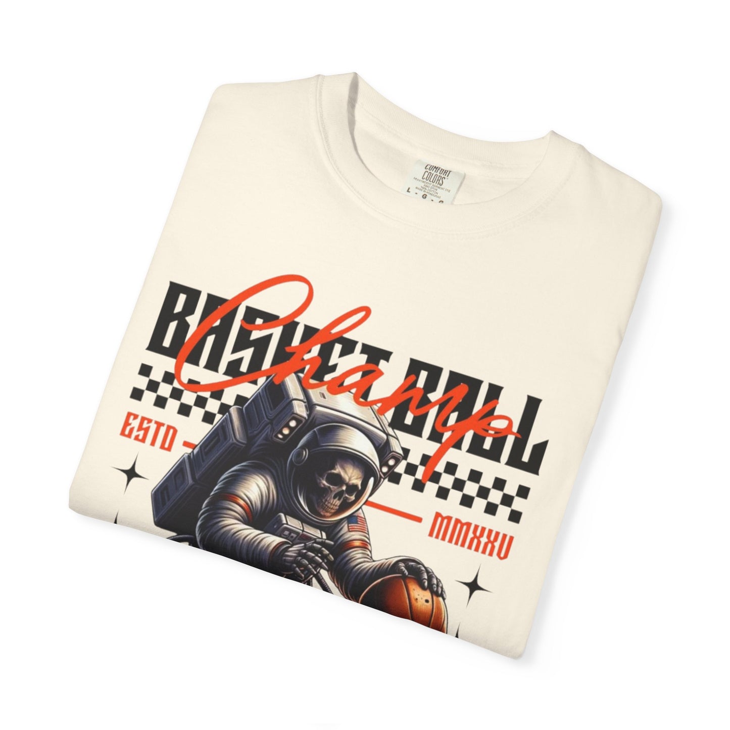 Astronaut Basketball T-Shirt — Vintage Space Hoops Graphic Tee