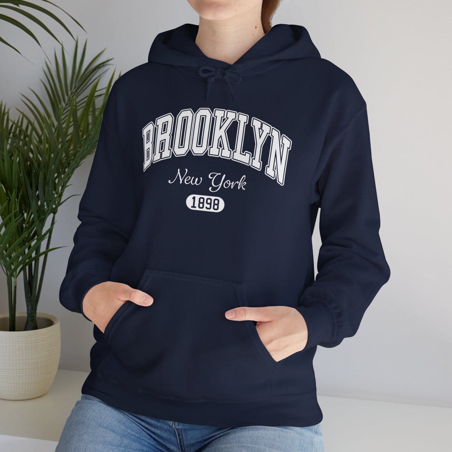 Brooklyn Hooded Sweatshirt – New York 1898 Vintage City Hoodie