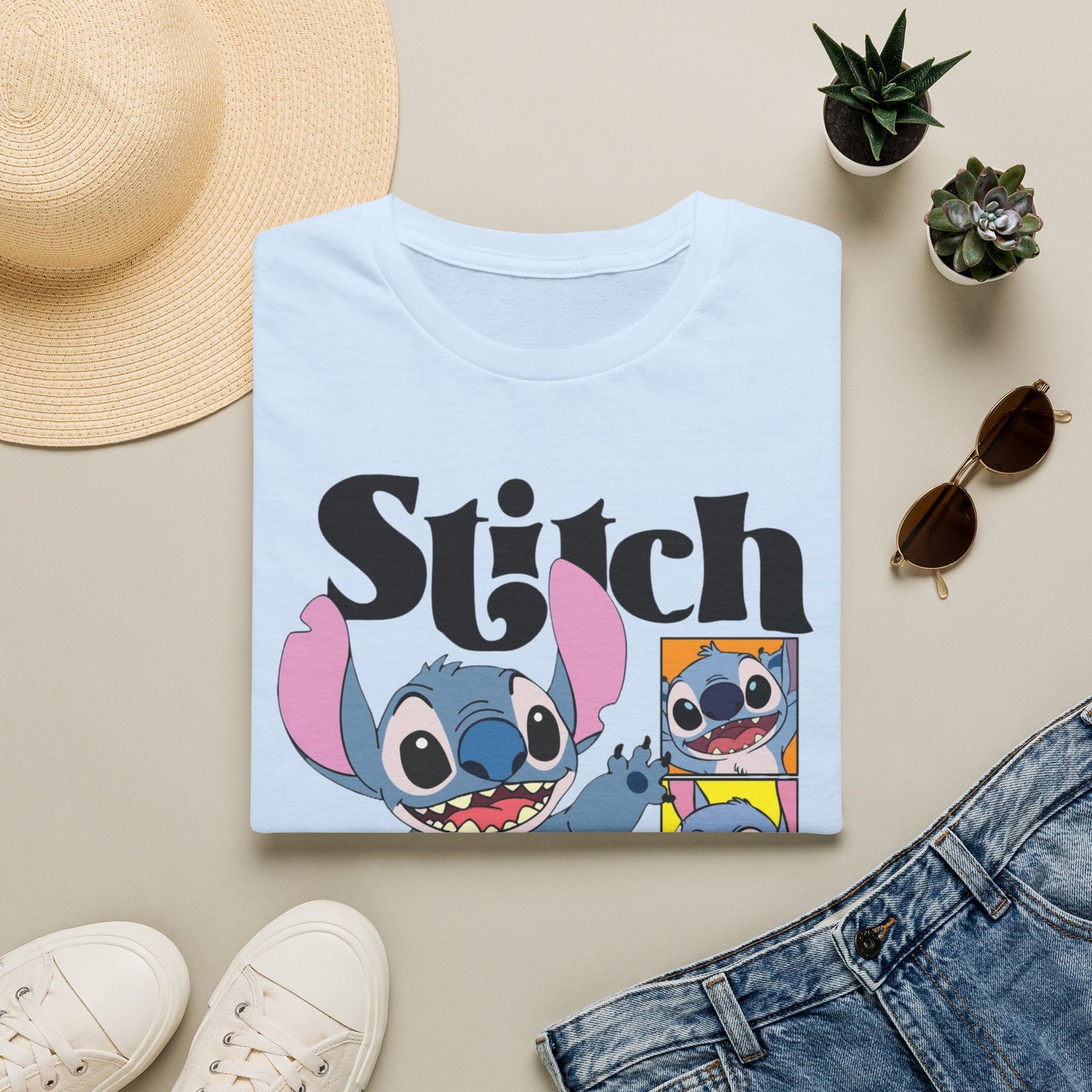 Stitch Cartoon T-Shirt — Cute Lilo & Stitch Graphic Tee