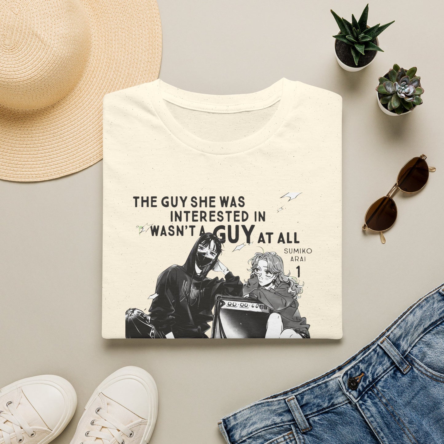 Graphic T-Shirt — "The Guy She Was Interested In Wasn't A Guy at All" Anime-Style Tee