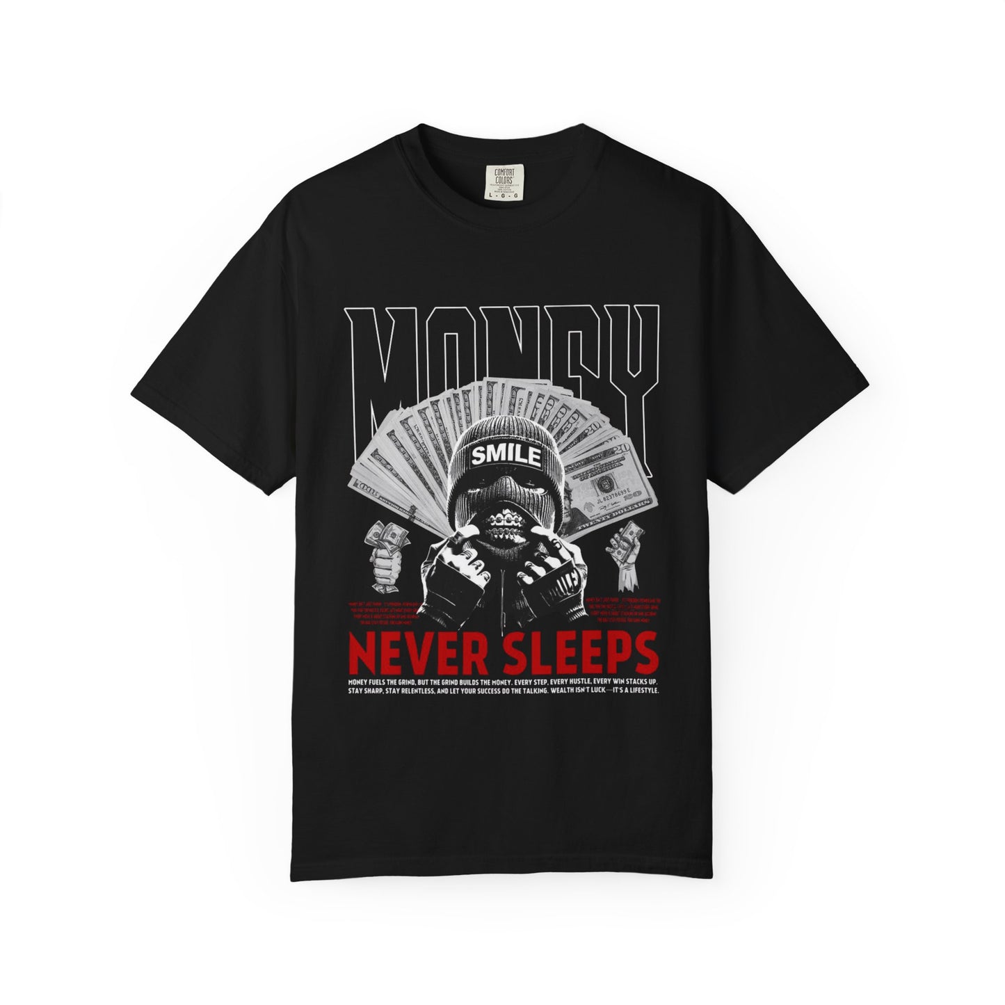 Money Never Sleeps T-Shirt — Streetwear Graphic Tee