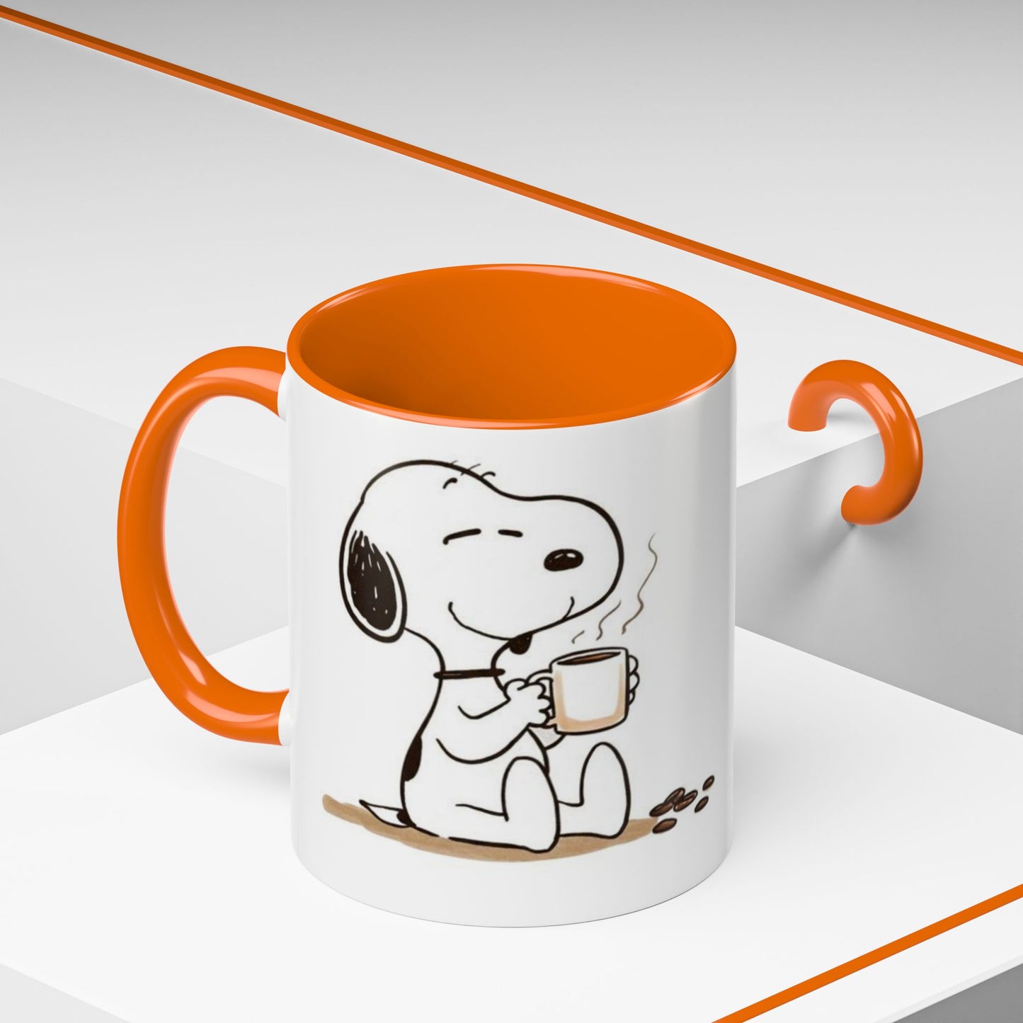 Snoopy Coffee Mug – Cute Peanuts Character Accent Ceramic Mug (11/15 oz)
