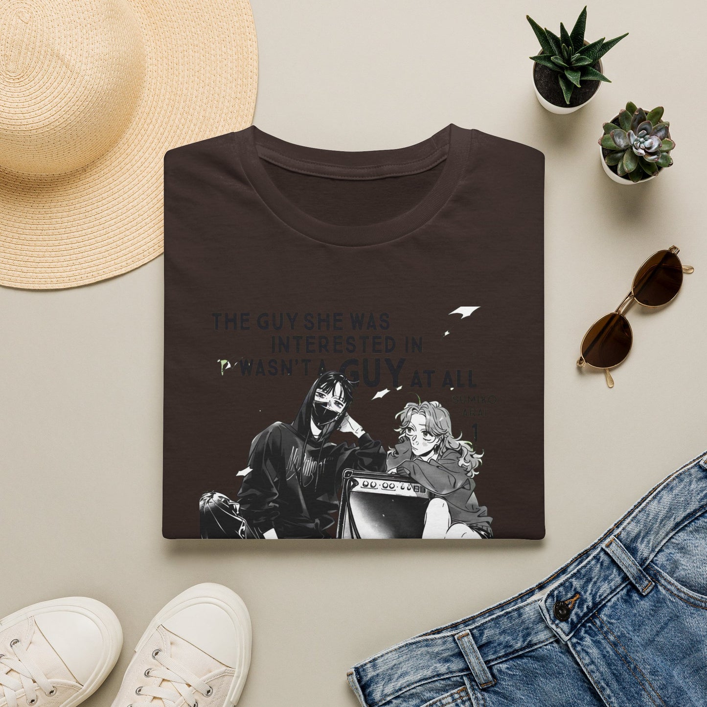 Graphic T-Shirt — "The Guy She Was Interested In Wasn't A Guy at All" Anime-Style Tee