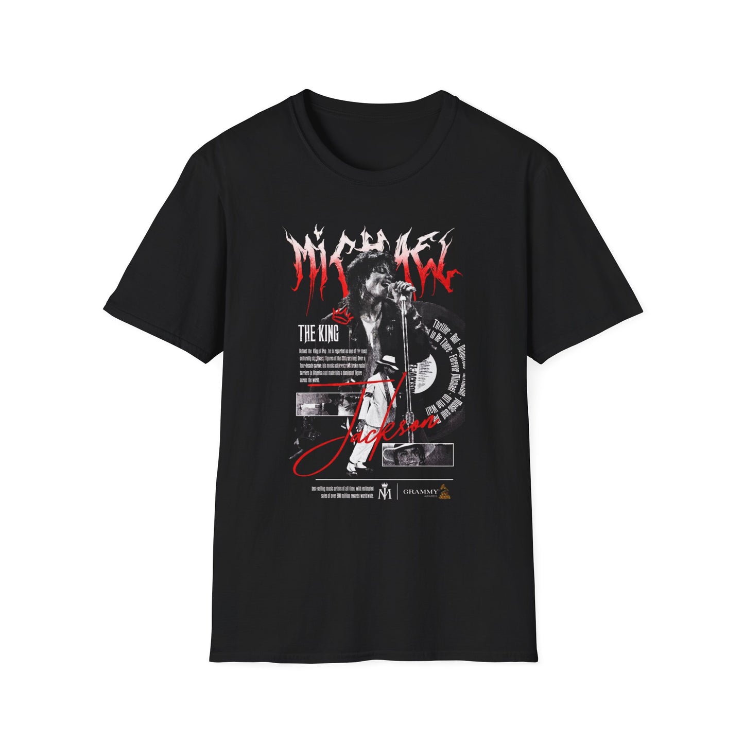 Rock Singer Graphic T-Shirt — Vintage Concert Microphone Design