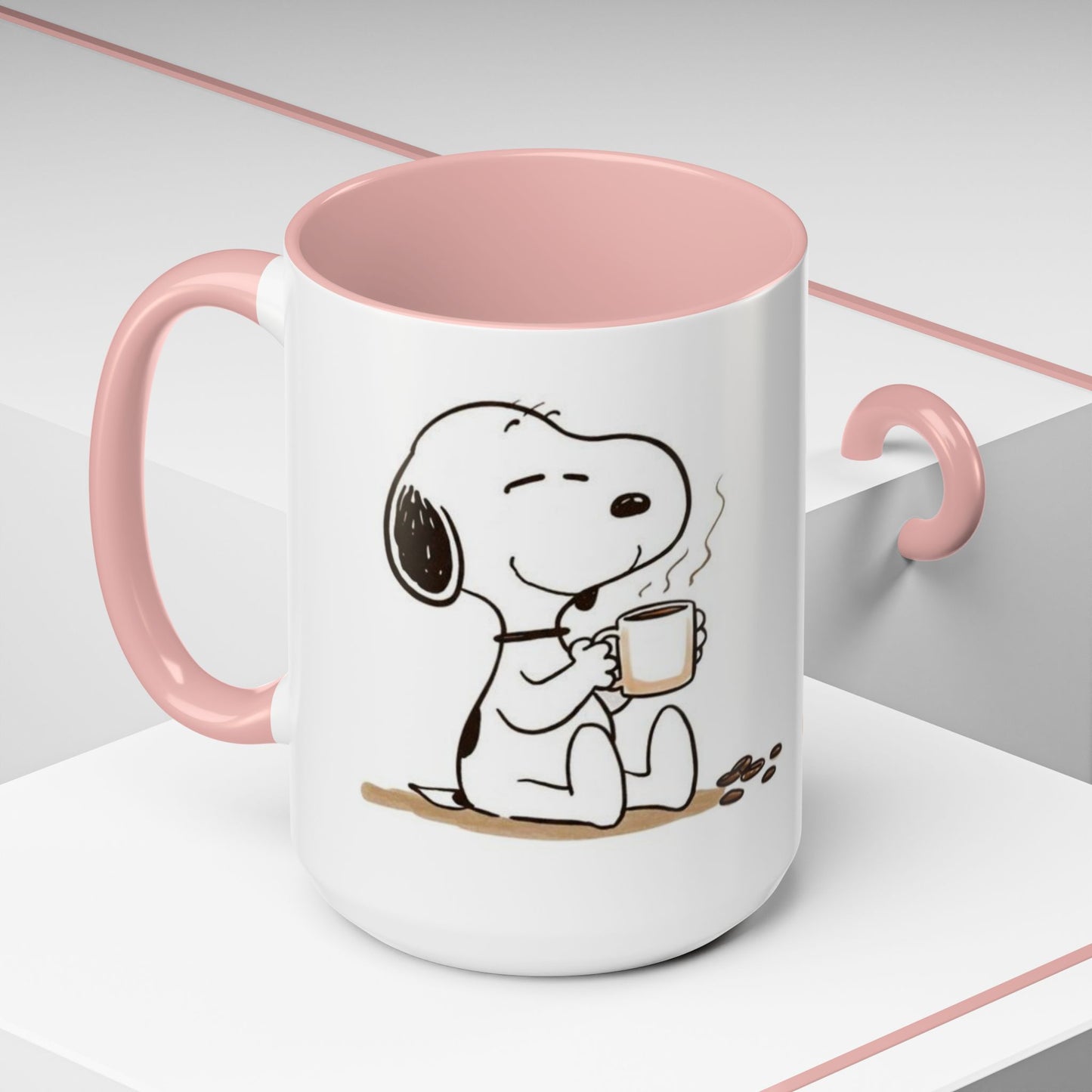 Snoopy Coffee Mug – Cute Peanuts Character Accent Ceramic Mug (11/15 oz)