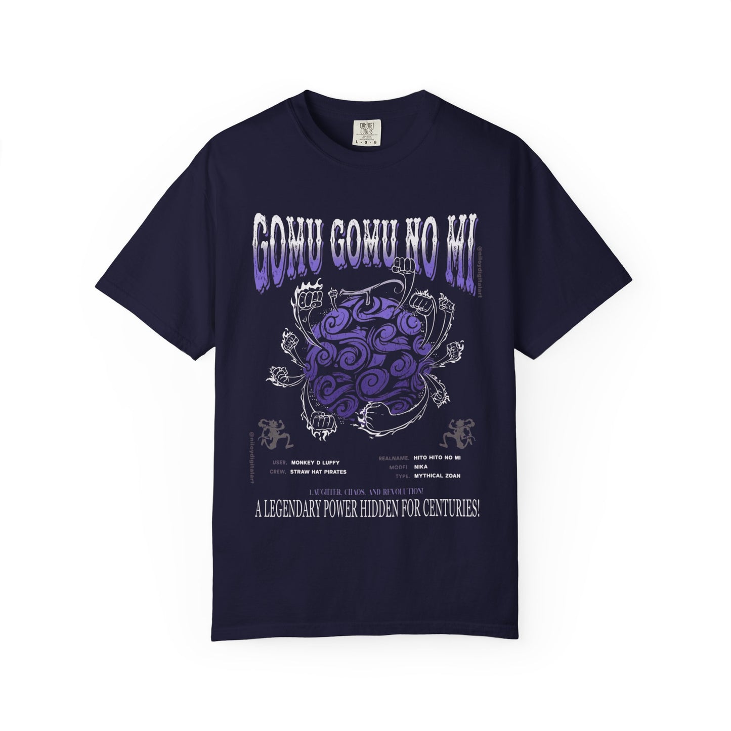 T-Shirt — Gomu Gomu no Mi Vintage Pirate Fruit Graphic Tee