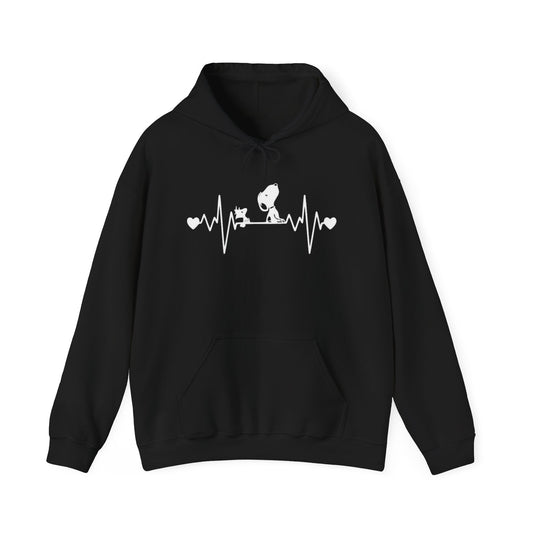 Sudadera con capucha "DJ Cat Heartbeat" – Sudadera para amantes de los gatos y de la música