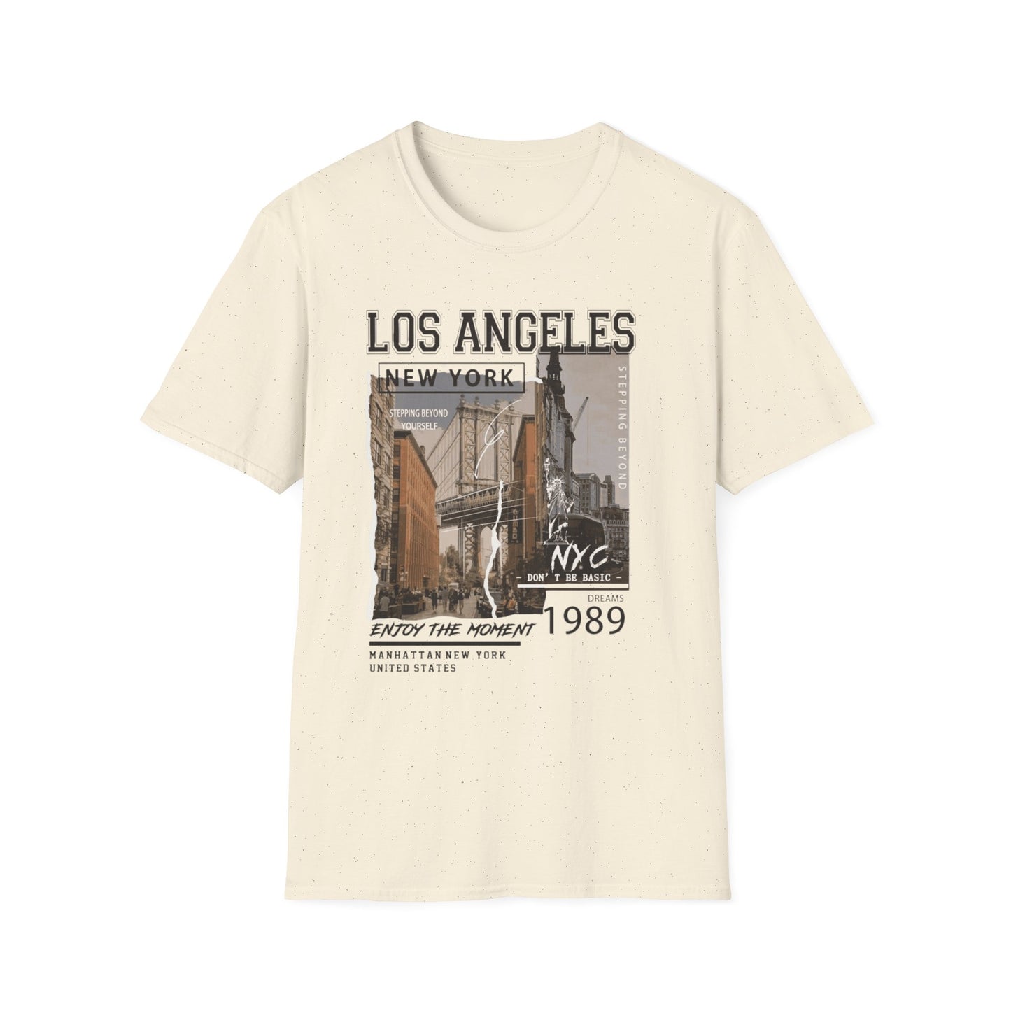 Los Angeles NYC Vintage Cityscape T-Shirt — 1989 Urban Travel Graphic Tee