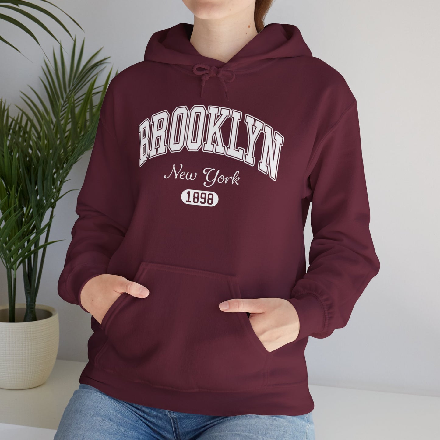 Brooklyn Hooded Sweatshirt – New York 1898 Vintage City Hoodie