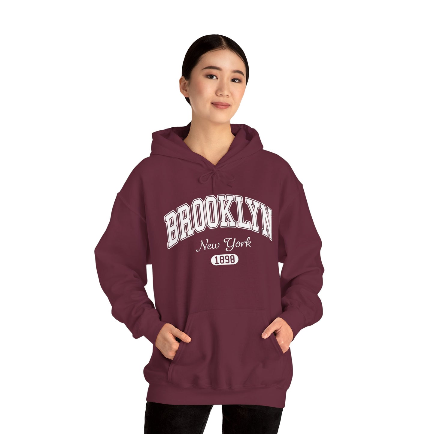 Brooklyn Hooded Sweatshirt – New York 1898 Vintage City Hoodie