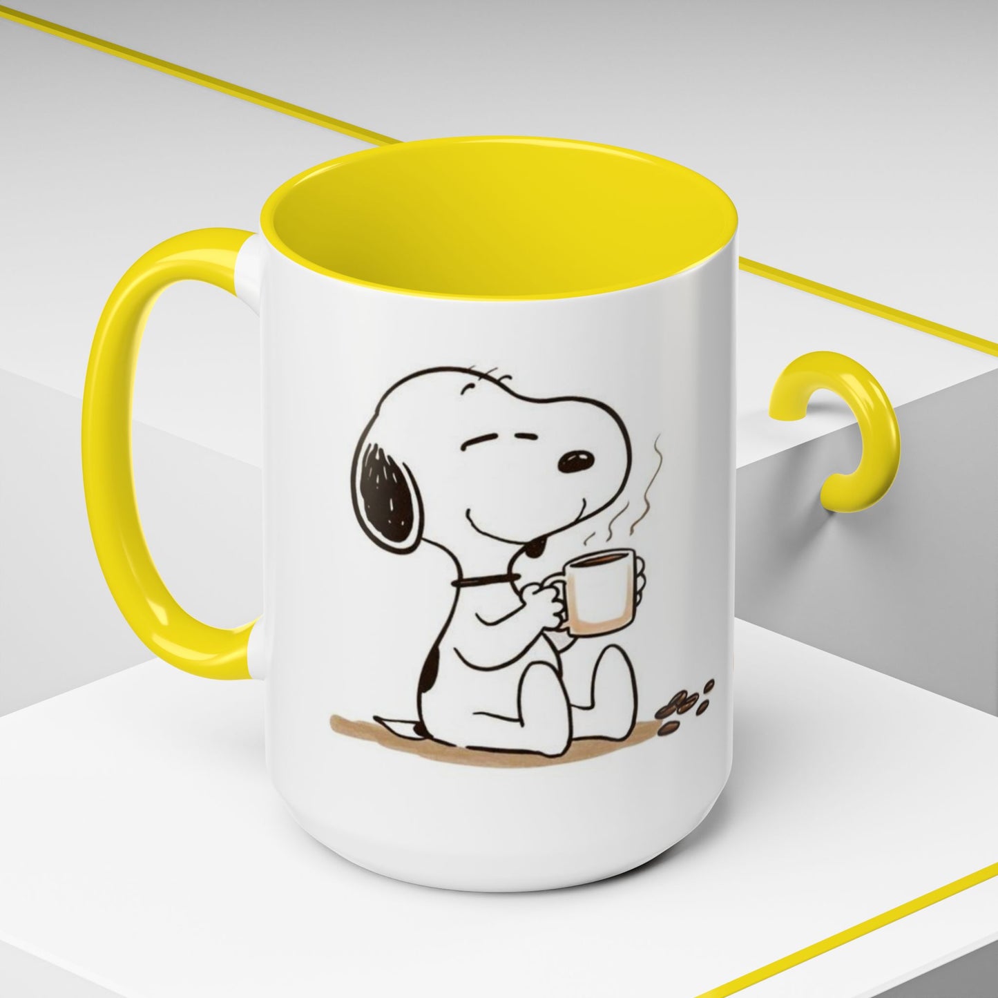 Snoopy Coffee Mug – Cute Peanuts Character Accent Ceramic Mug (11/15 oz)