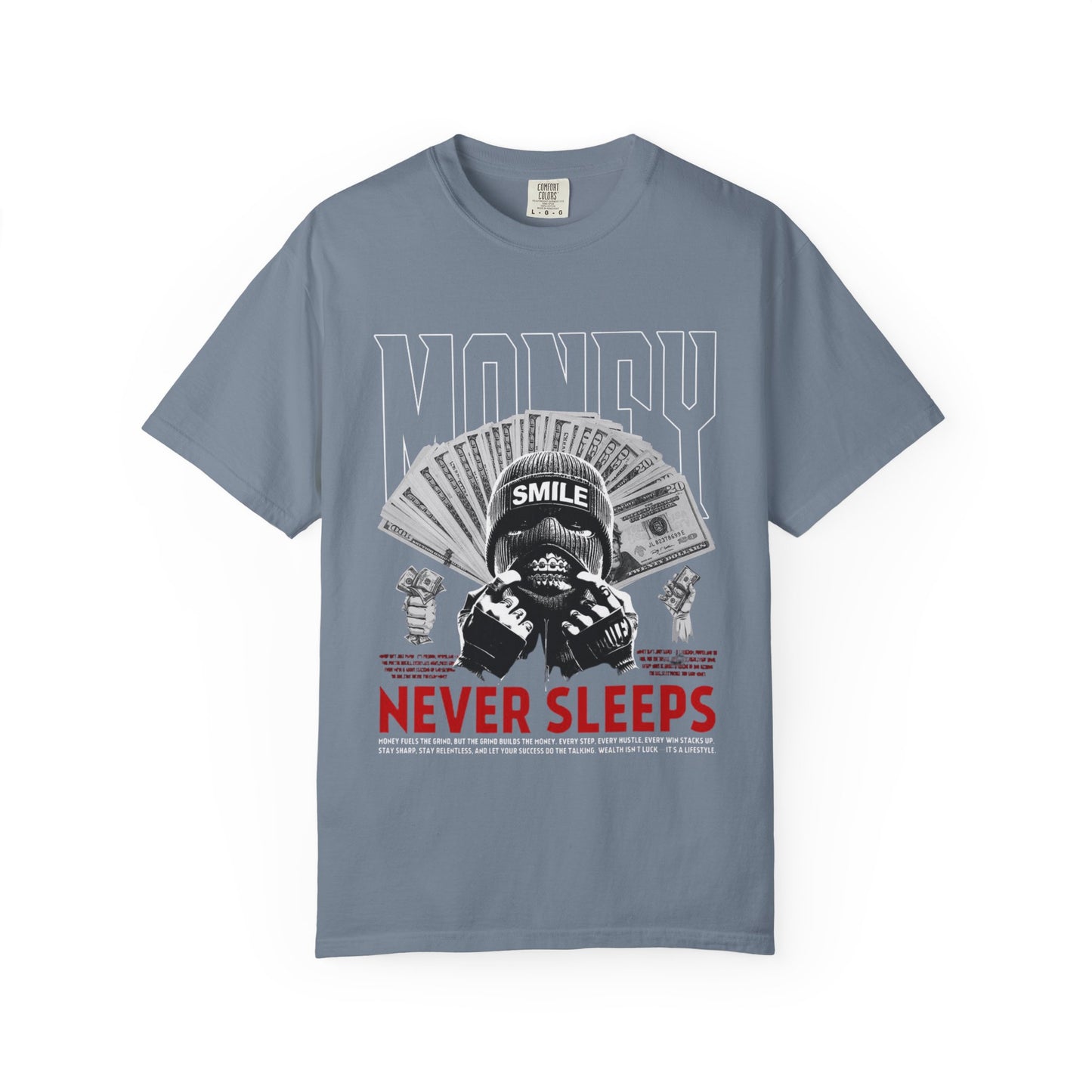 Money Never Sleeps T-Shirt — Streetwear Graphic Tee