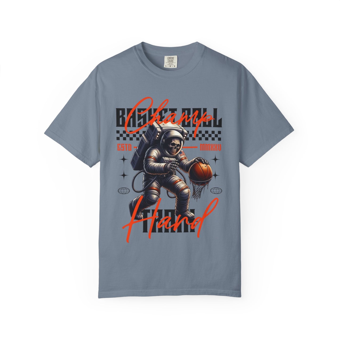 Astronaut Basketball T-Shirt — Vintage Space Hoops Graphic Tee