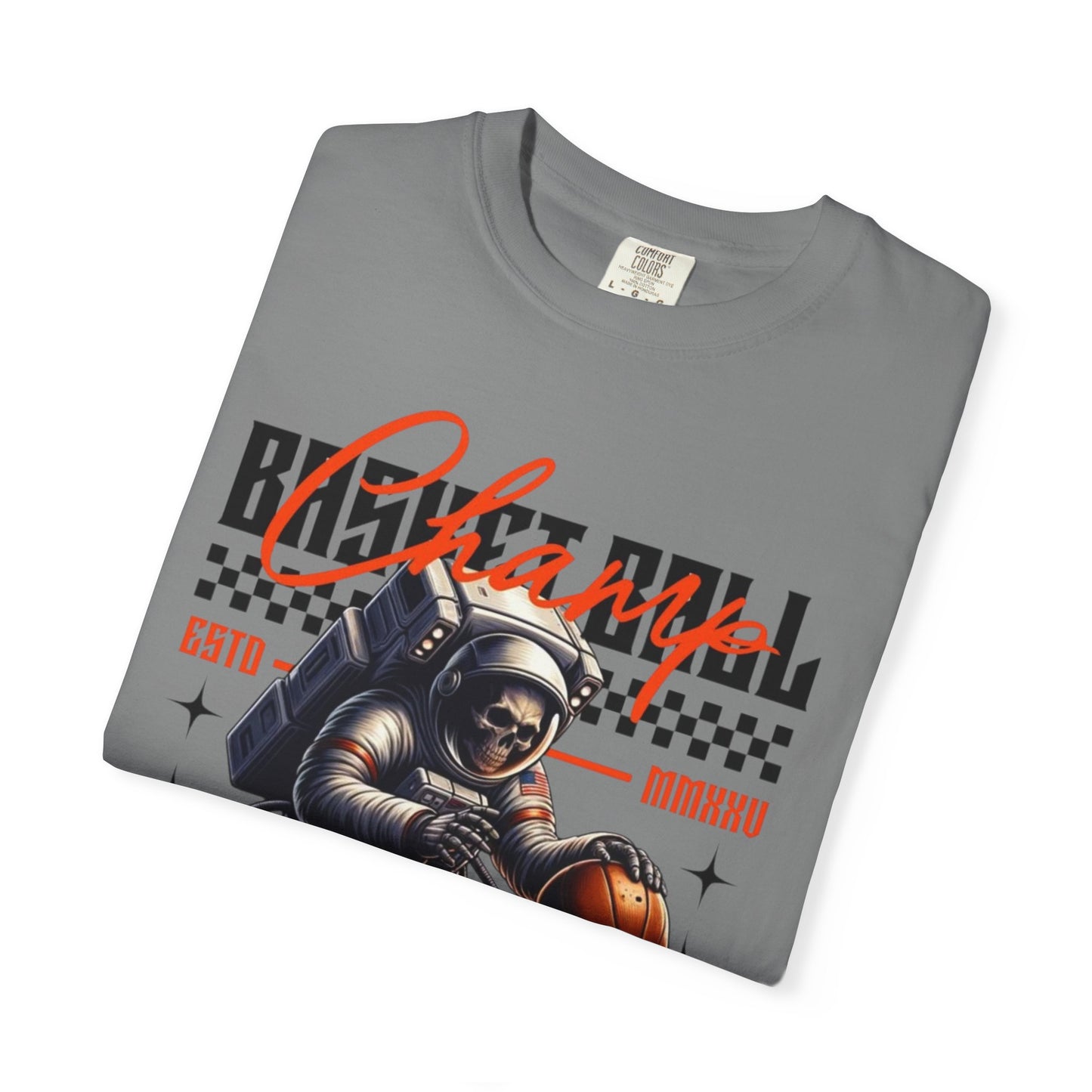 Astronaut Basketball T-Shirt — Vintage Space Hoops Graphic Tee