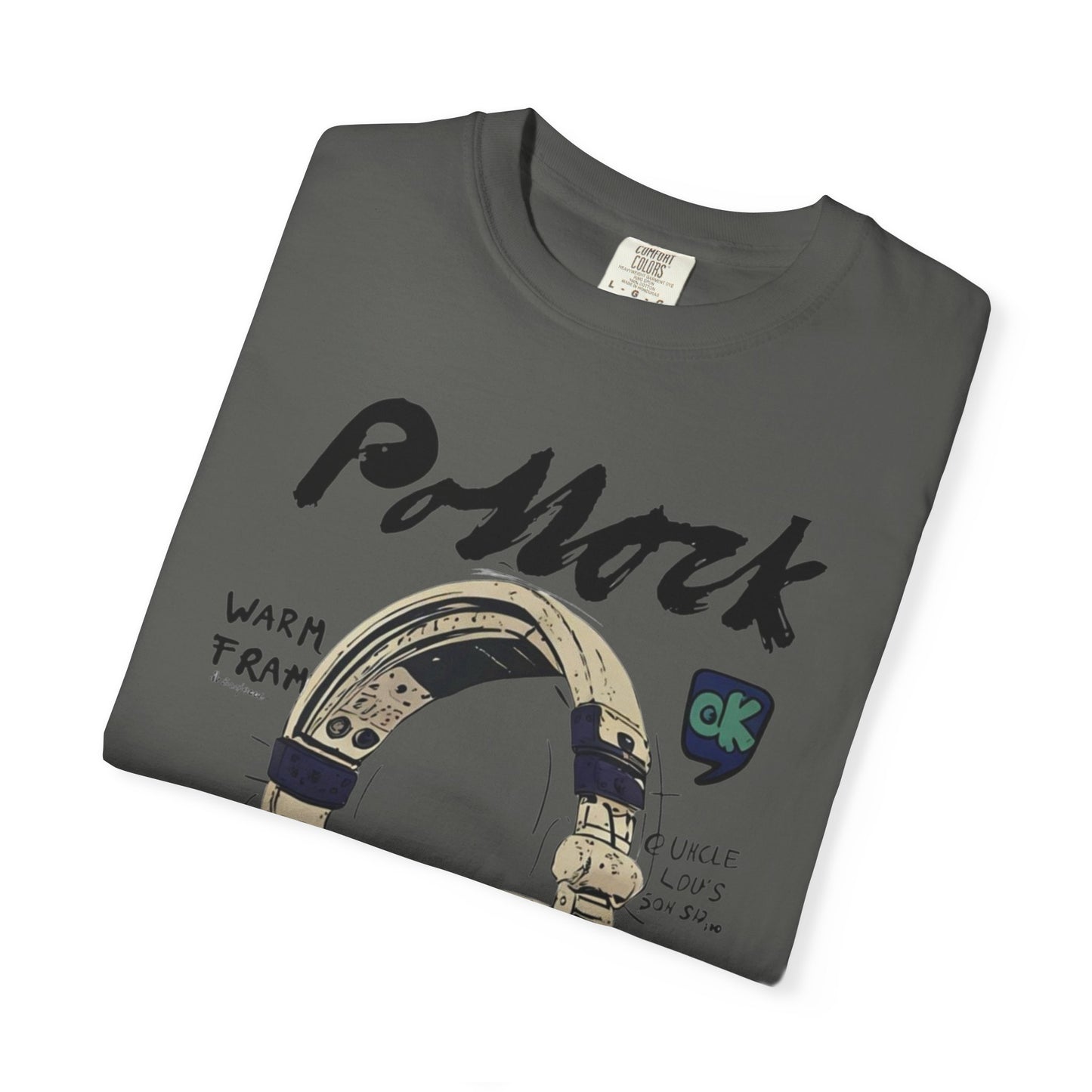Vintage Headphones T-Shirt — Retro Music Graphic Tee ("P-Mock" Design)