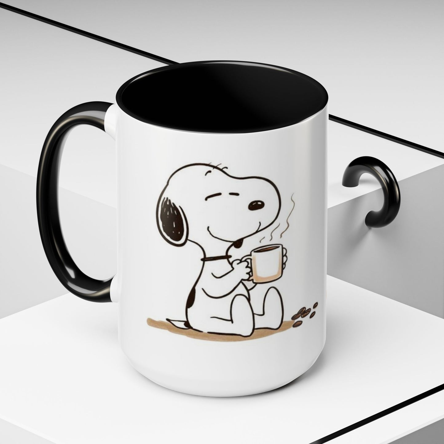 Snoopy Coffee Mug – Cute Peanuts Character Accent Ceramic Mug (11/15 oz)