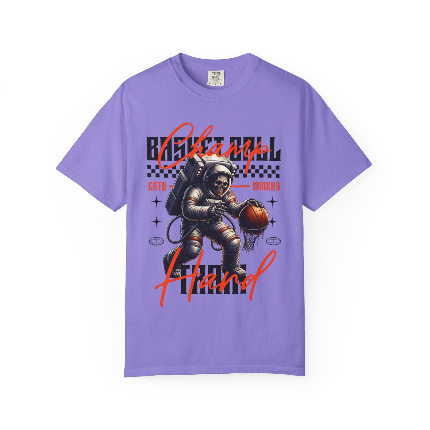 Astronaut Basketball T-Shirt — Vintage Space Hoops Graphic Tee