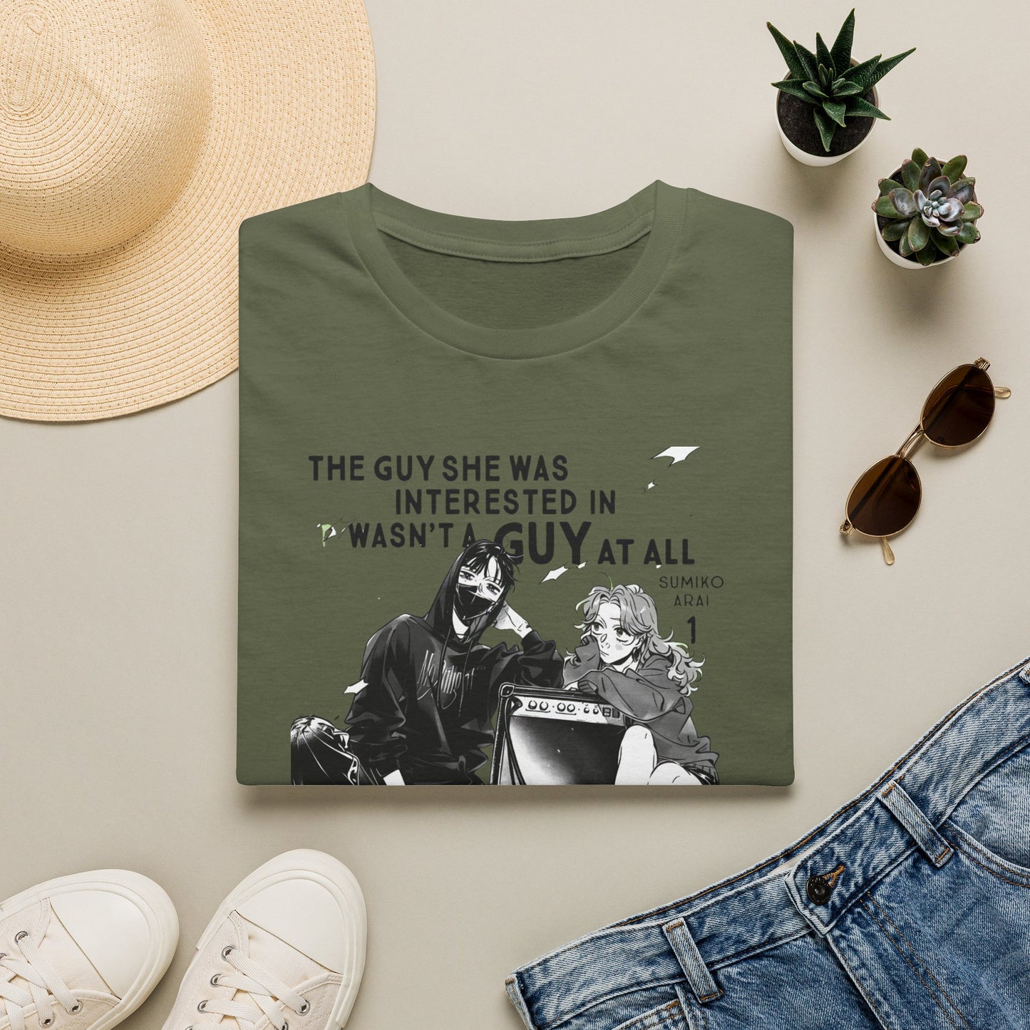 Graphic T-Shirt — "The Guy She Was Interested In Wasn't A Guy at All" Anime-Style Tee
