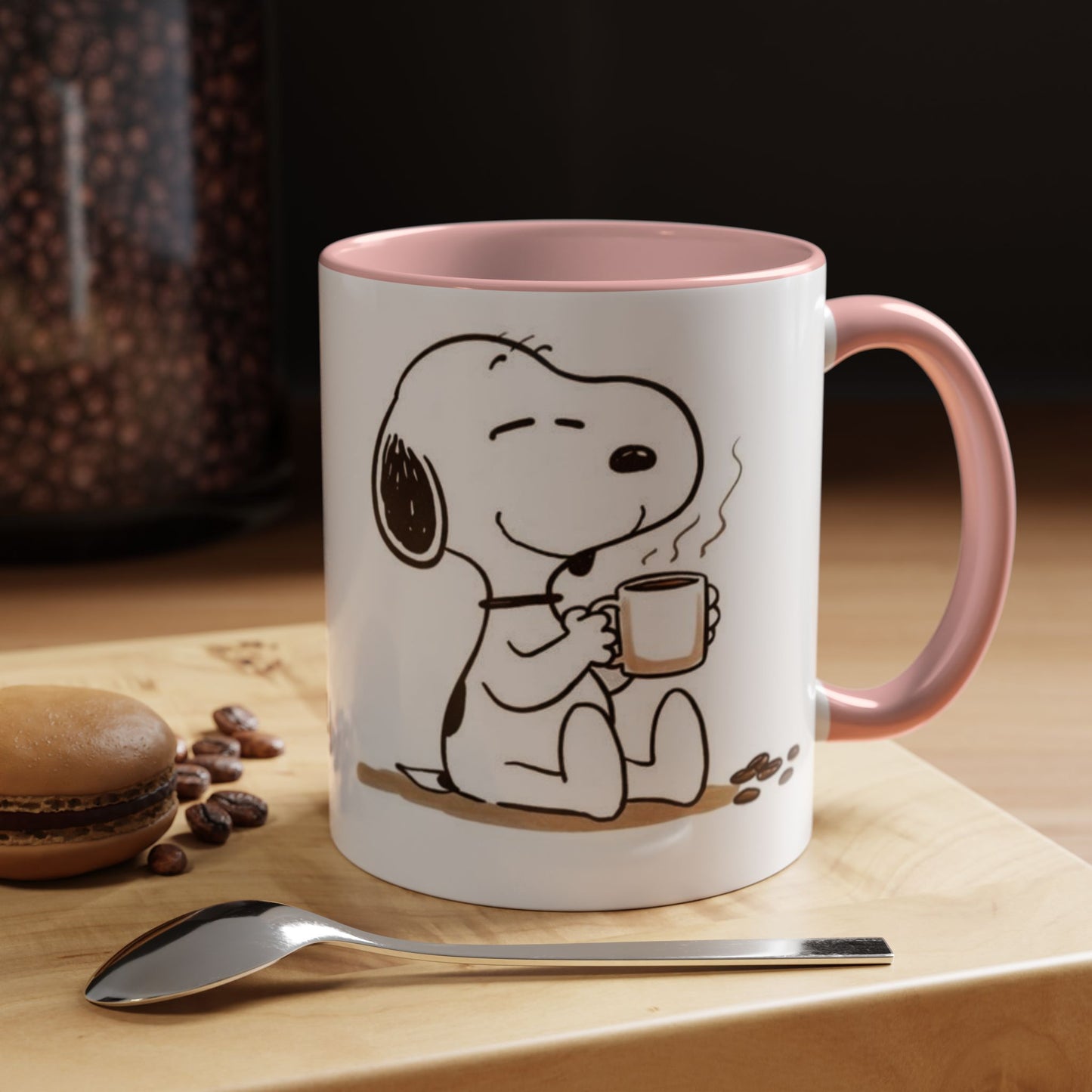Snoopy Coffee Mug – Cute Peanuts Character Accent Ceramic Mug (11/15 oz)