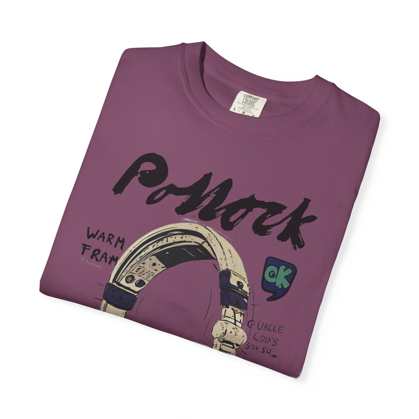 Vintage Headphones T-Shirt — Retro Music Graphic Tee ("P-Mock" Design)