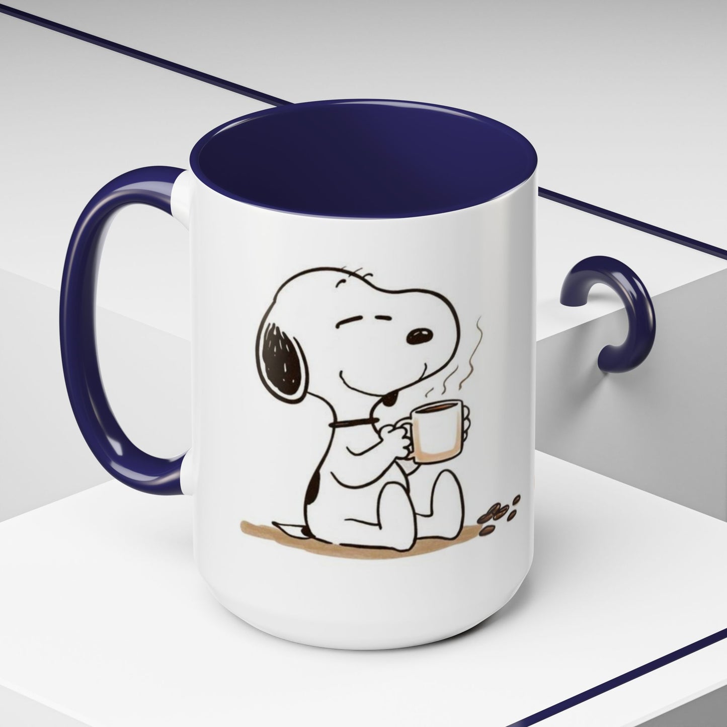 Snoopy Coffee Mug – Cute Peanuts Character Accent Ceramic Mug (11/15 oz)