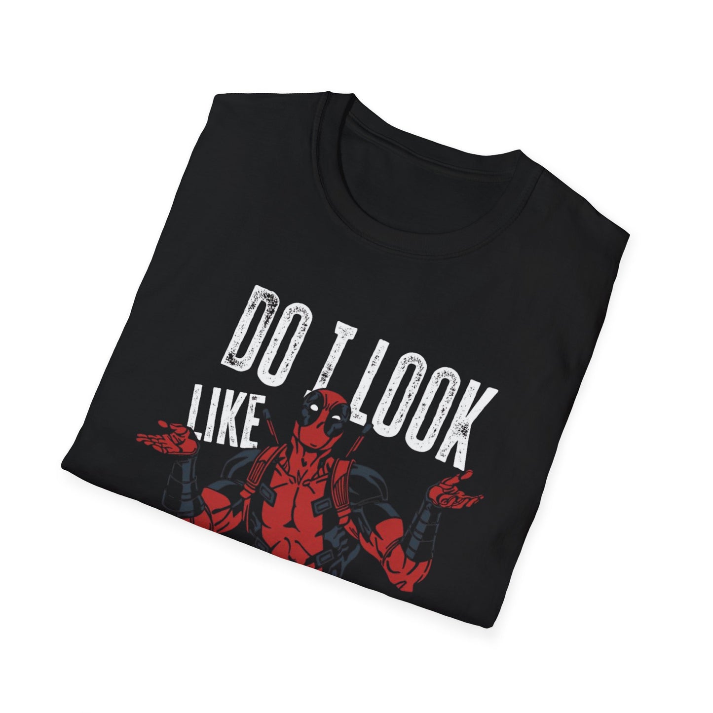 Graphic T-Shirt — "Do I Look Like I Care?" Comic Antihero Tee