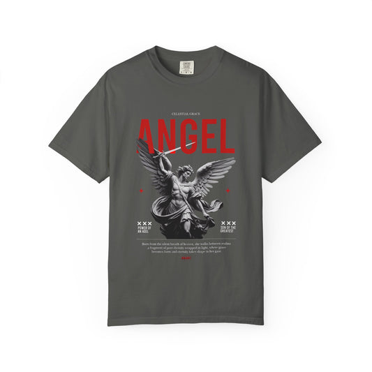 Angel Statue Graphic T-Shirt — Vintage Gothic Angel Design