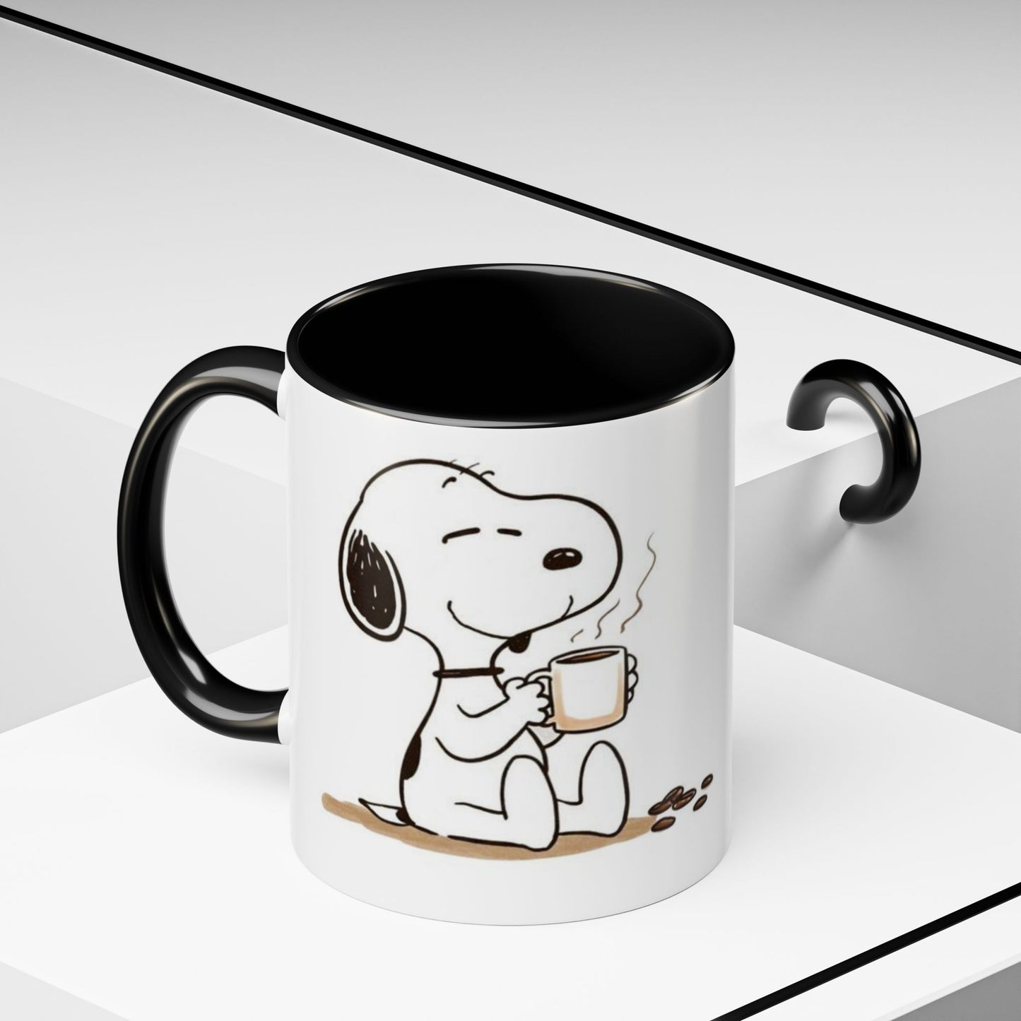 Snoopy Coffee Mug – Cute Peanuts Character Accent Ceramic Mug (11/15 oz)