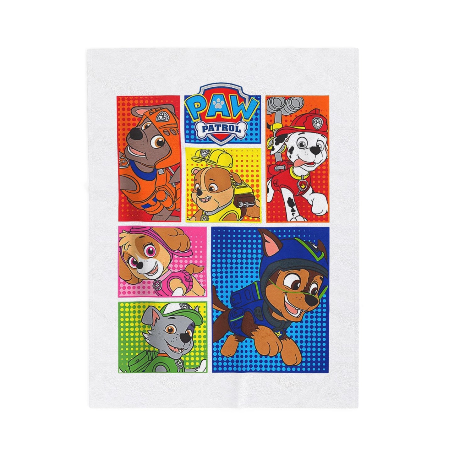 PAW Patrol Velveteen Plush Blanket — Kids’ Cozy Character Throw