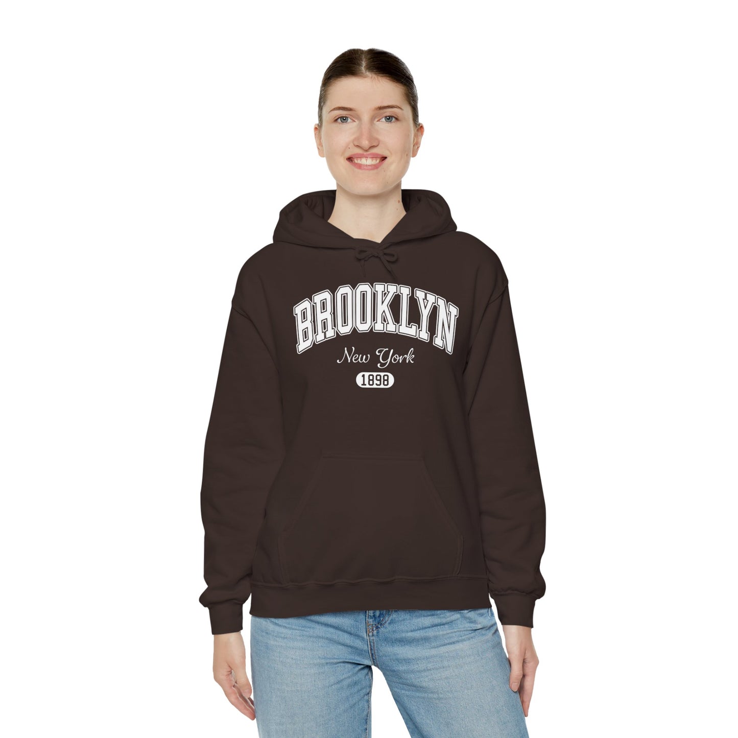 Brooklyn Hooded Sweatshirt – New York 1898 Vintage City Hoodie
